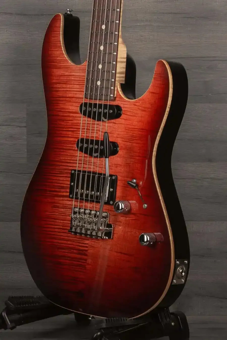 Patrick James Eggle '96 Contour Electric Guitar (#31141) - Berry Burst, HSS Pickup Configuration