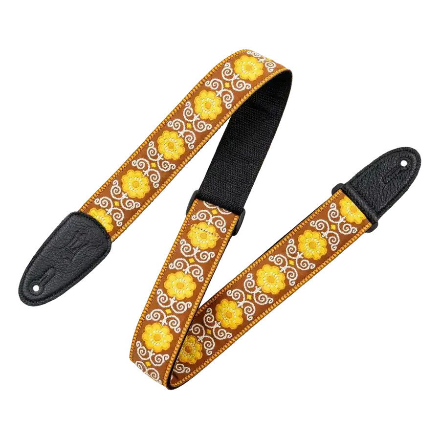 Levy's Original Hootenanny Series Guitar Strap - yellow