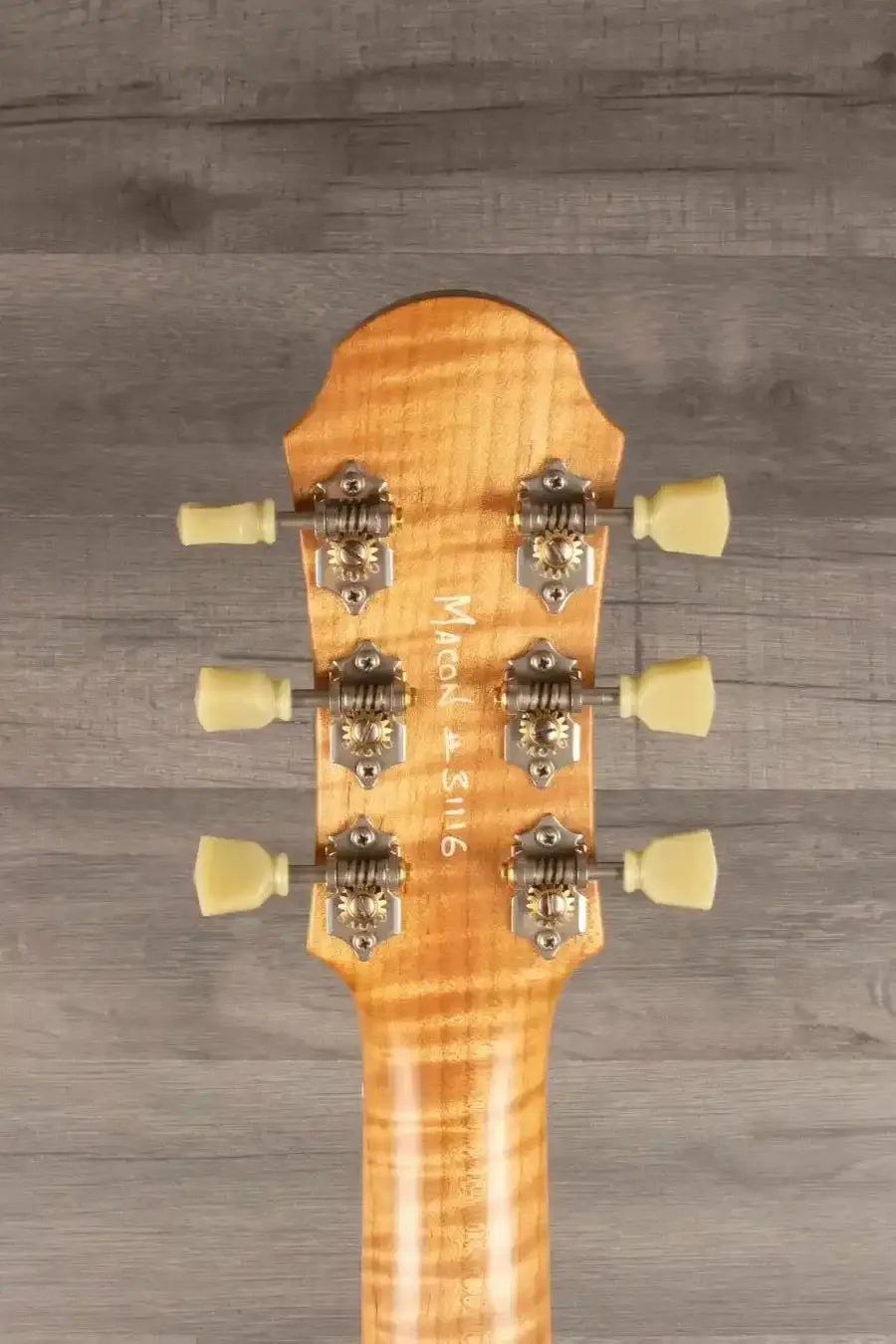 Patrick James Eggle Macon Carved Top SC Electric Guitar (#31116) - Roasted Maple Neck, P90 Deco Pickups