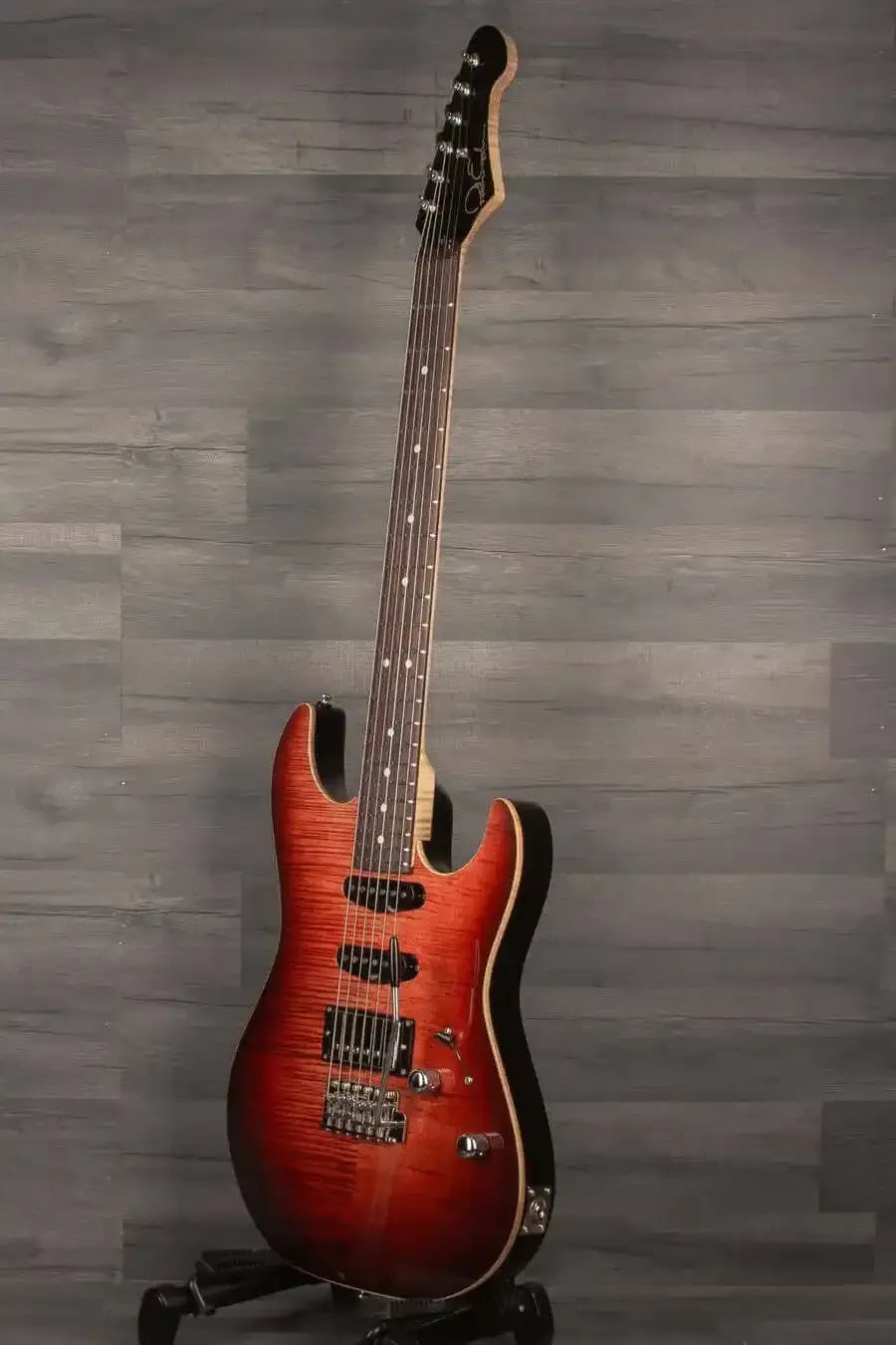 Patrick James Eggle '96 Contour Electric Guitar (#31141) - Berry Burst, HSS Pickup Configuration