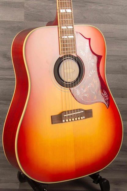 Epiphone  Inspired by Gibson  Hummingbird all Solid / Fishman Sonitone - Cherry sunburst gloss