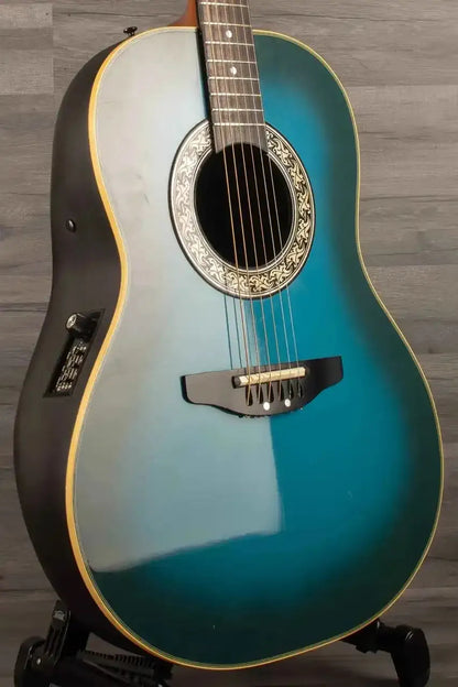 USED - Ovation Pinnacle 3712 Trans blue (inc hard case)