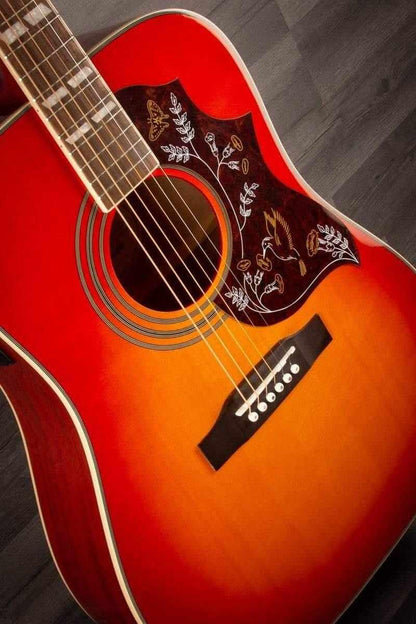 USED - Epiphone Hummingbird Pro Acoustic Guitar - Faded Cherry
