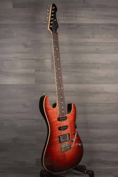Patrick James Eggle '96 Contour Electric Guitar (#31141) - Berry Burst, HSS Pickup Configuration