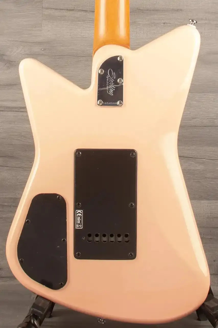 USED Sterling Mariposa Pink Guitar with Walnut Neck - Premium Quality Used Sterling Mariposa Guitar
