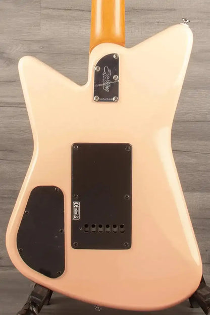 USED Sterling Mariposa Pink Guitar with Walnut Neck - Premium Quality Used Sterling Mariposa Guitar