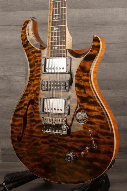 PRS Wood Special Semi-Hollow Electric Guitar (#0379114), Yellow Tiger – Quilt Maple Top, 58/15 LT Pickups