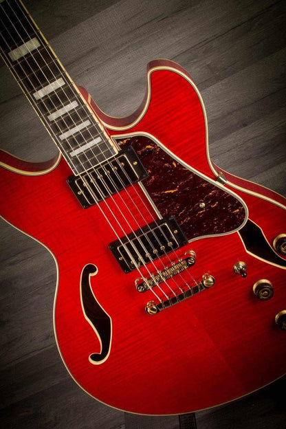 USED - banez Artcore AS93FM-TCD Expressionist in Trans Cherry Red
