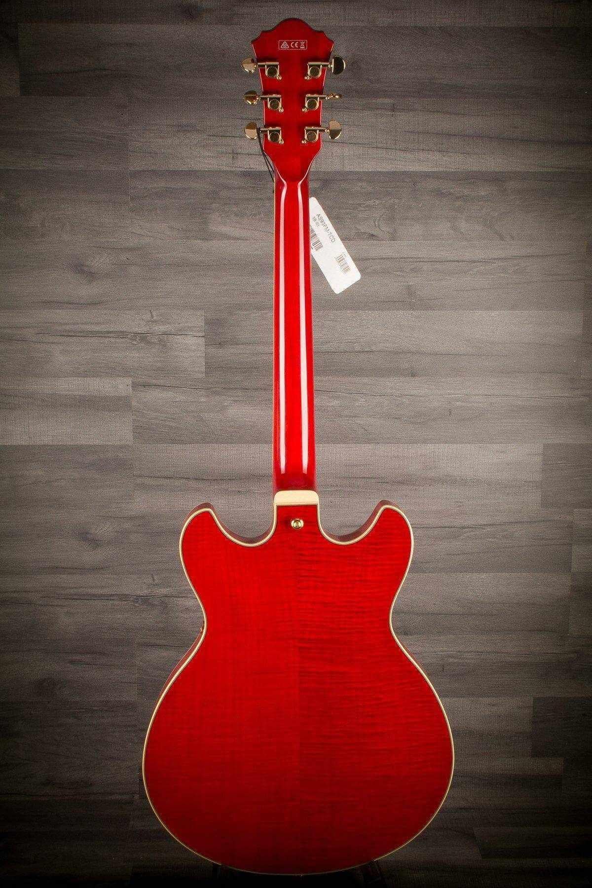 USED - banez Artcore AS93FM-TCD Expressionist in Trans Cherry Red
