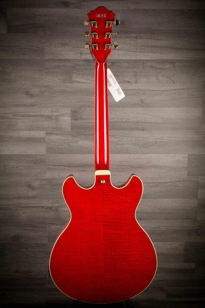 USED - banez Artcore AS93FM-TCD Expressionist in Trans Cherry Red