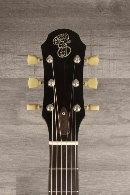 Patrick James Eggle Macon Carved Top Electric Guitar (#31150), Sunburst over Shoreline Gold, Dual P90 Pickups