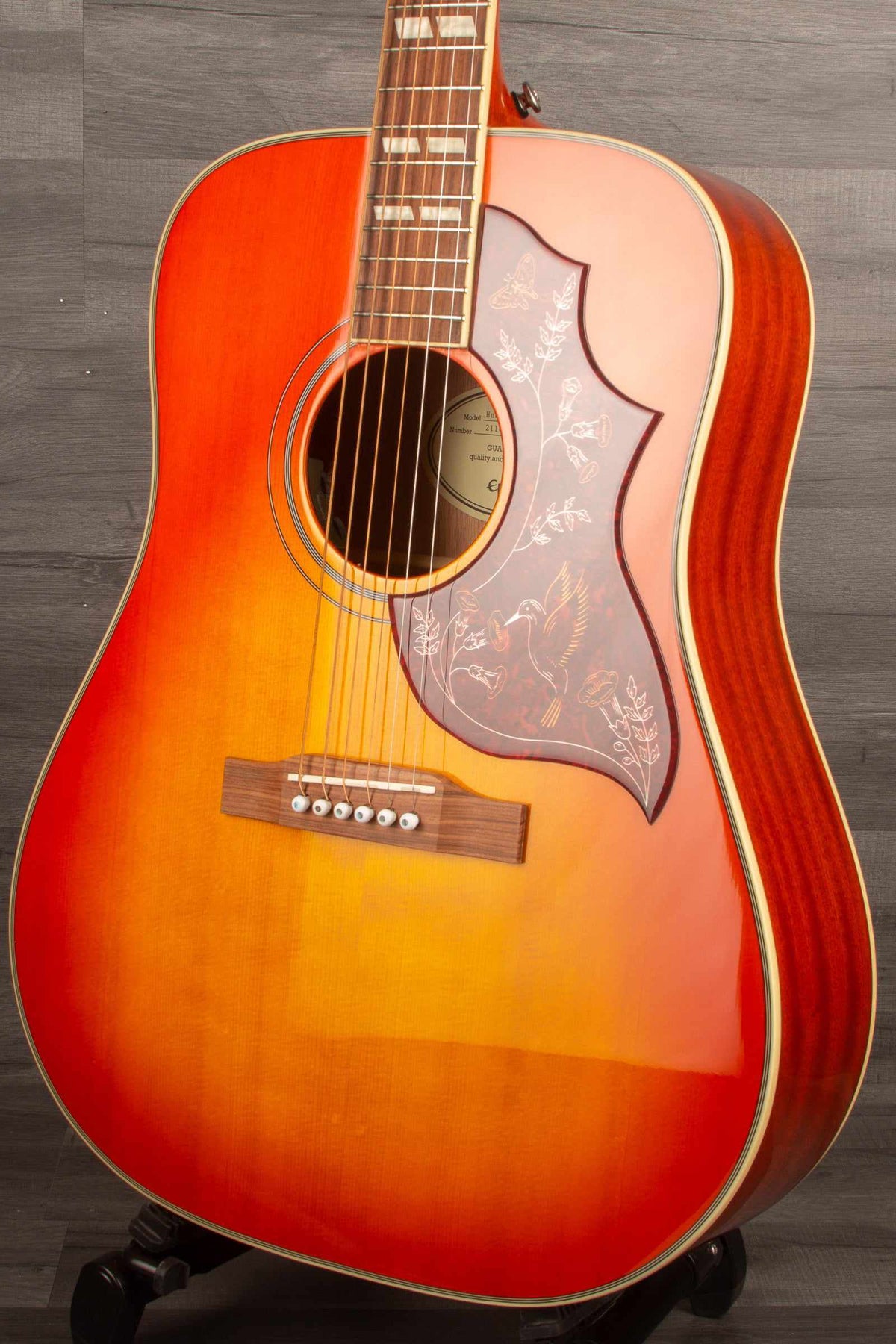 Epiphone Hummingbird Studio - Faded Cherry - Solid Top / Fishman Sonitone - Acoustic Guitar