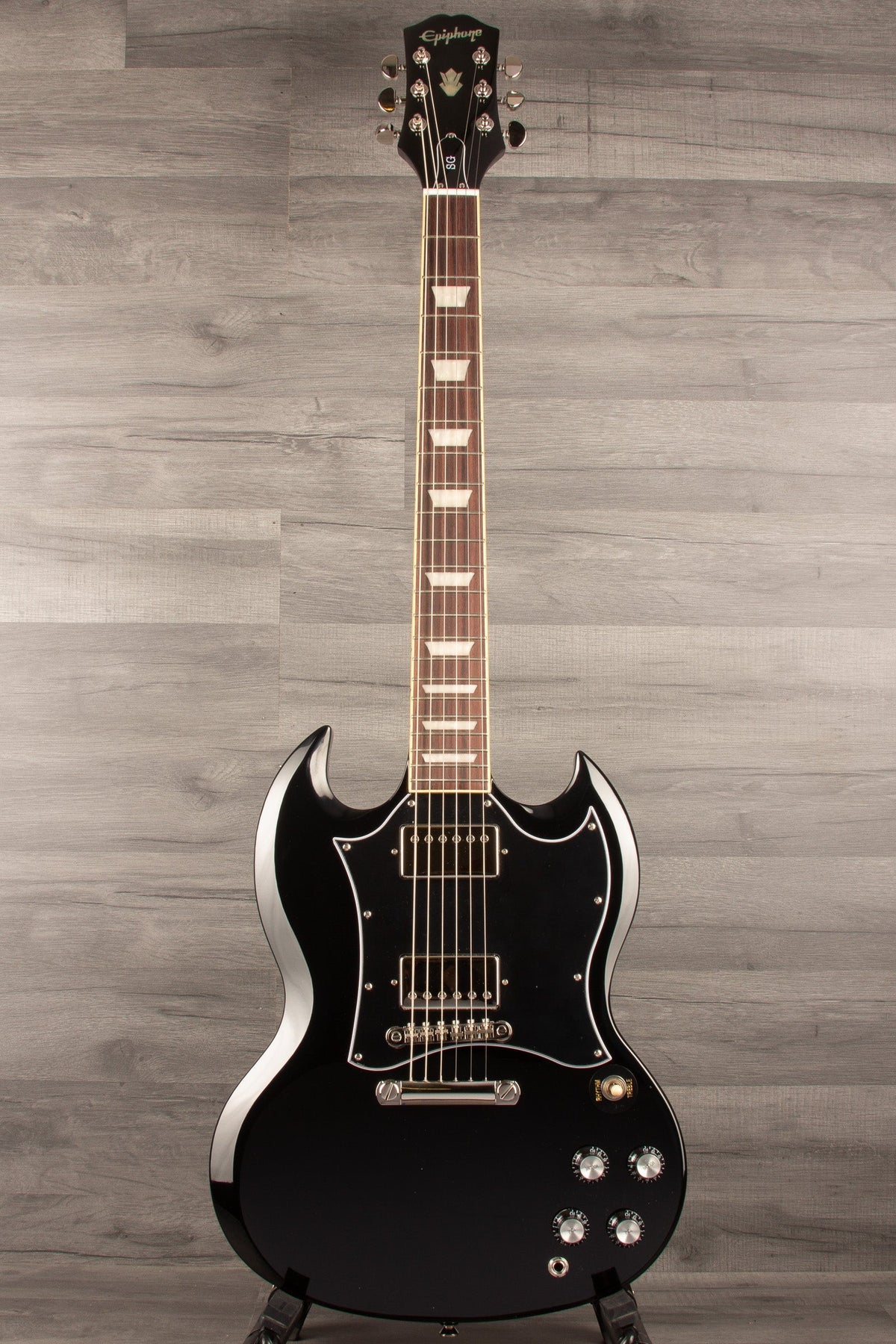 Epiphone SG Standard Ebony Electric Guitar - Classic Style & Powerful Sound