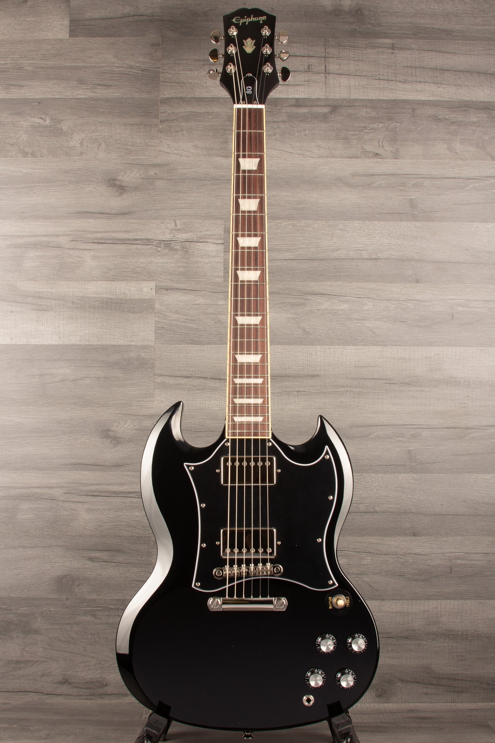 Epiphone SG Standard Ebony Electric Guitar - Classic Style & Powerful Sound