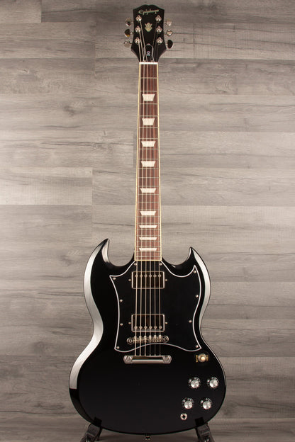 Epiphone SG Standard Ebony Electric Guitar - Classic Style & Powerful Sound