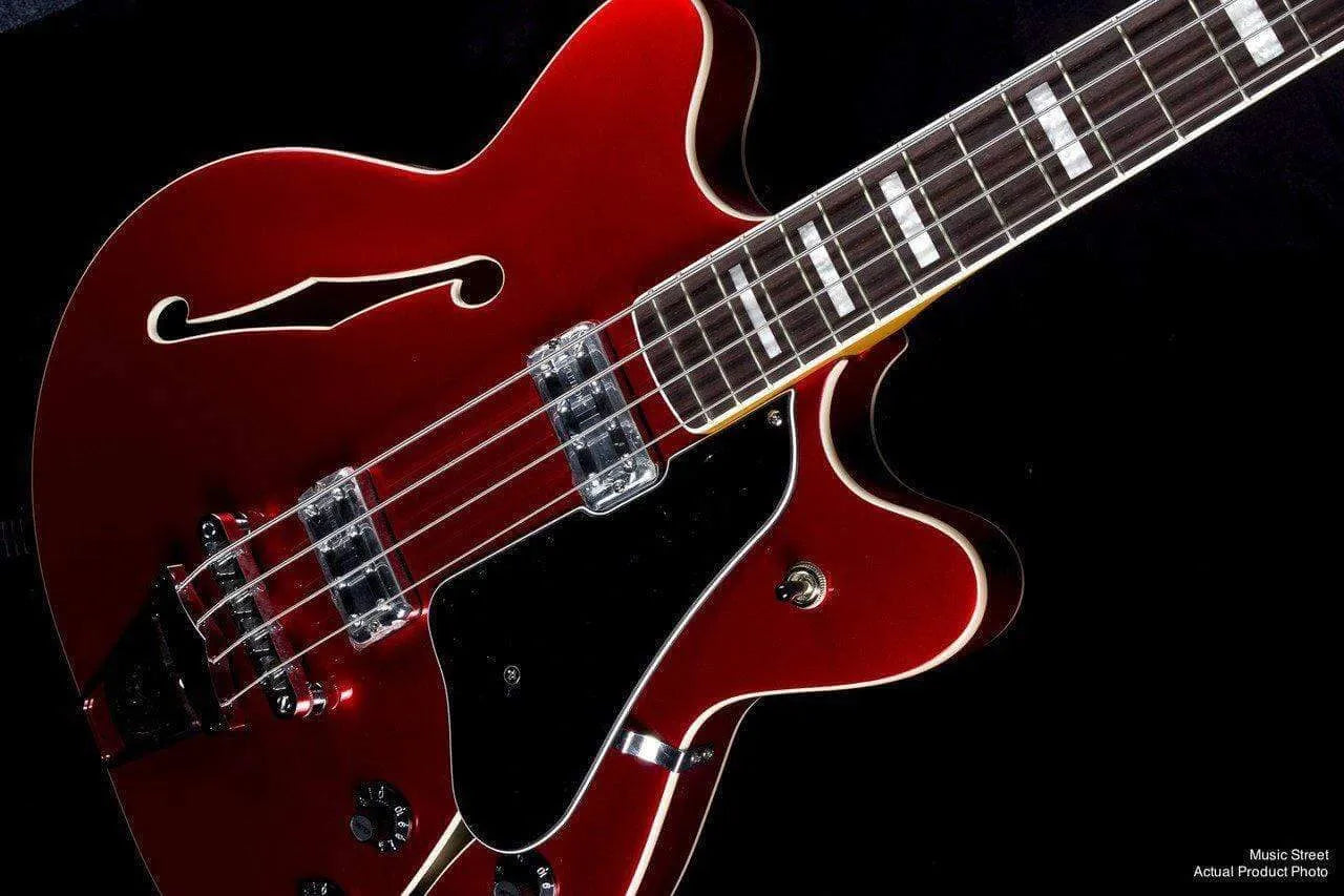 USED - Fender Coronado Bass Candy Apple Red With Hard Case