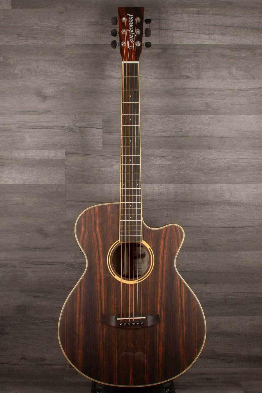 B Stock - Tanglewood DBT SFCE AEB - Exotic  Ebony Electro Acoustic Guitar