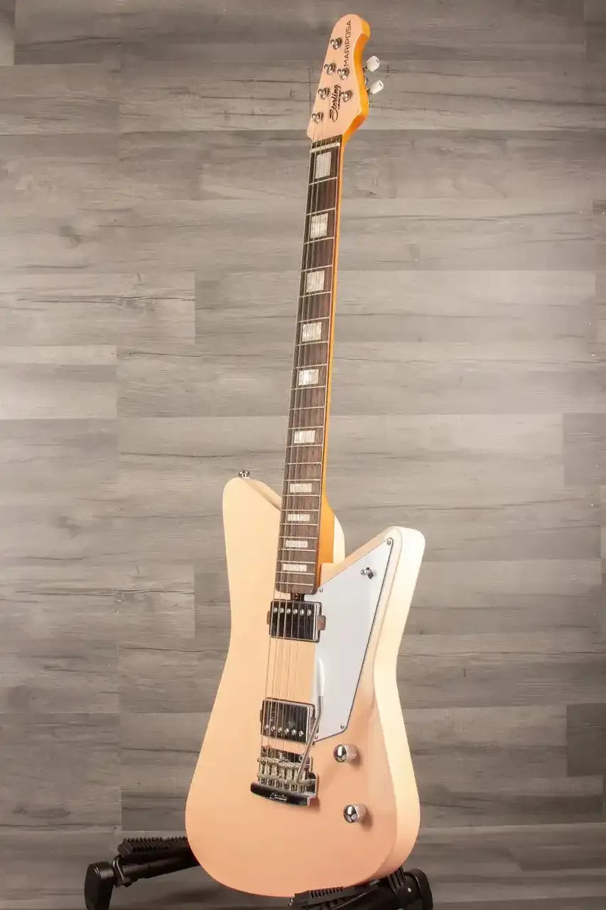 USED Sterling Mariposa Pink Guitar with Walnut Neck - Premium Quality Used Sterling Mariposa Guitar