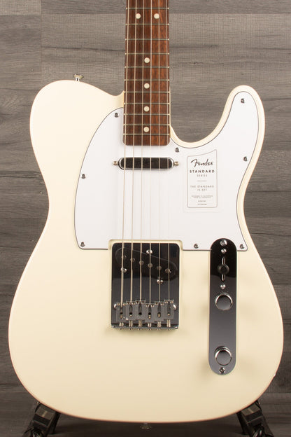 Fender Standard Telecaster Olympic White with Laurel Fingerboard and White Pickguard