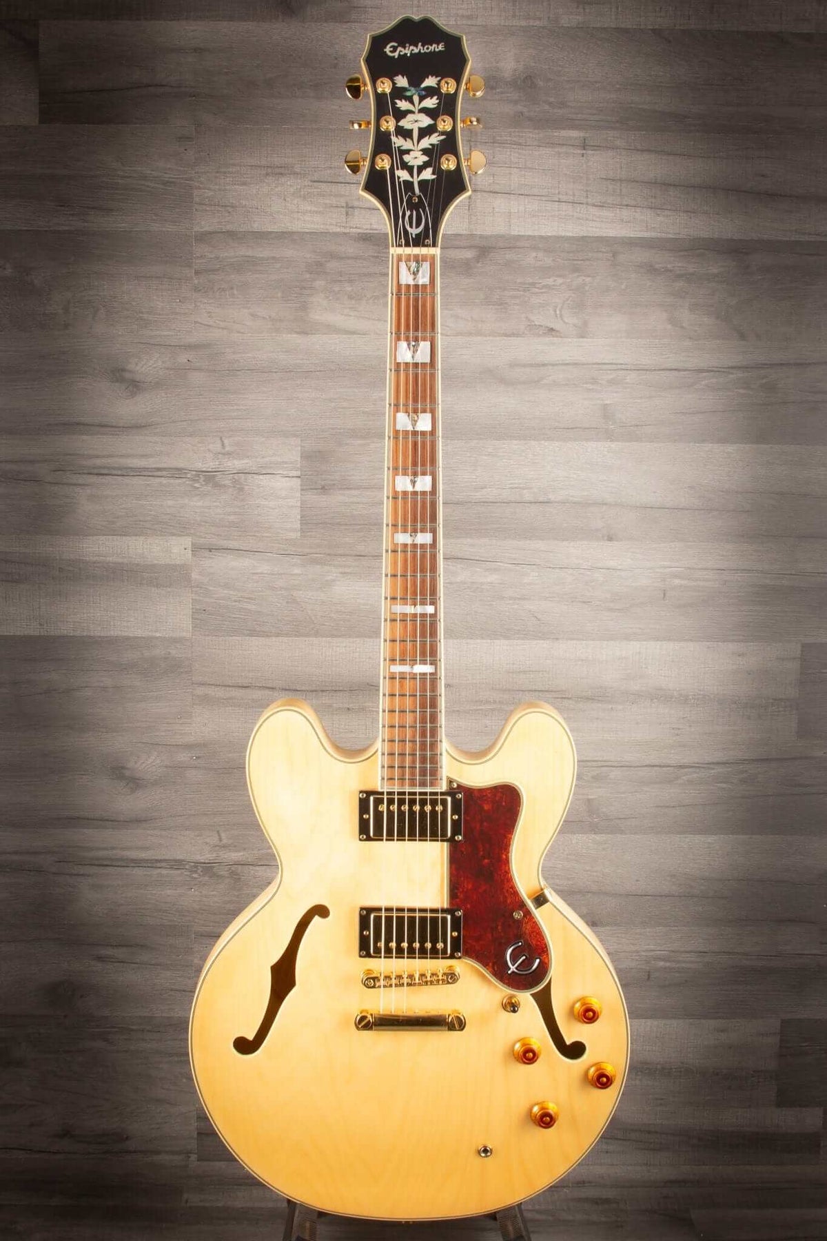 USED - Epiphone Sheraton ii - Natural, Gold Hardware - 2011