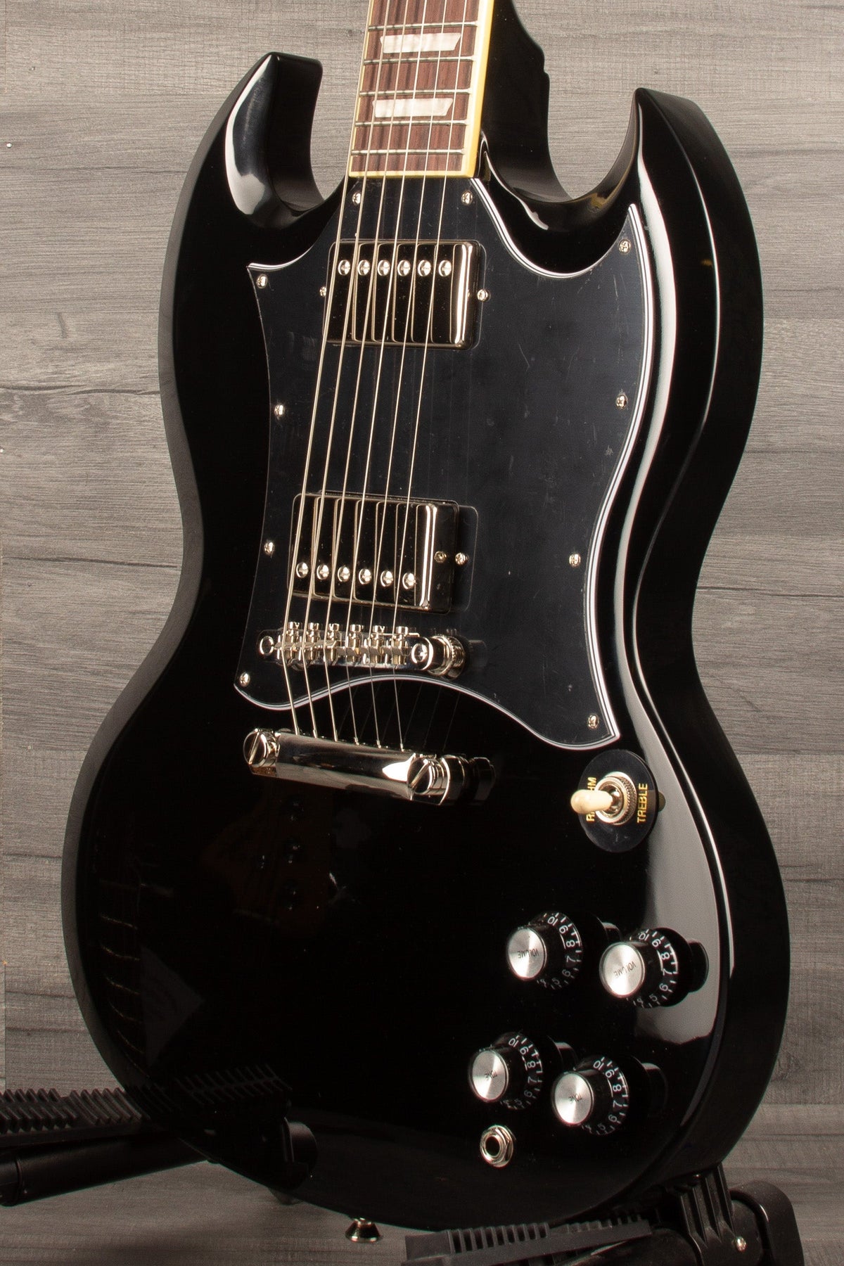 Epiphone SG Standard Ebony Electric Guitar - Classic Style & Powerful Sound