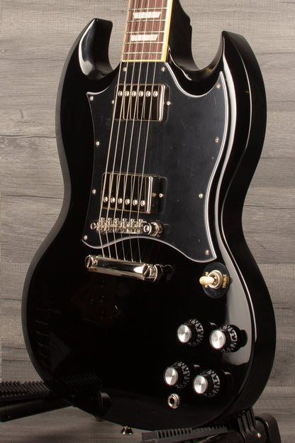 Epiphone SG Standard Ebony Electric Guitar - Classic Style & Powerful Sound