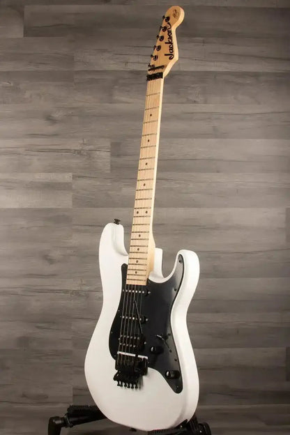USED - Jackson X Series Adrian Smith SDXM Electric Guitar - Snow White with Black Pickguard, Maple Fingerboard