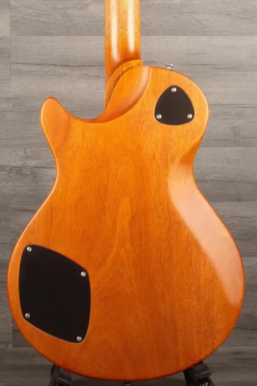 Patrick James Eggle Macon Carved Top Electric Guitar (#31150), Sunburst over Shoreline Gold, Dual P90 Pickups
