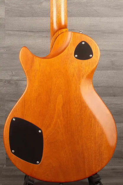 Patrick James Eggle Macon Carved Top Electric Guitar (#31150), Sunburst over Shoreline Gold, Dual P90 Pickups