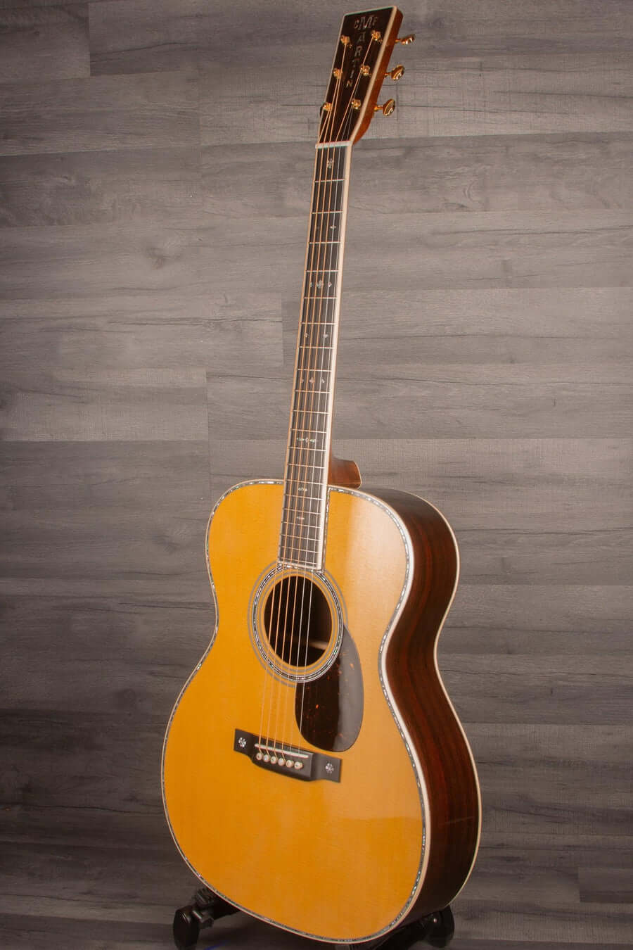 Martin OM-42 Reimagined Acoustic Guitar, Abalone Inlays, Modified Low Oval Neck