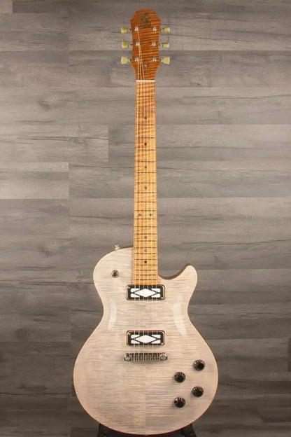 Patrick James Eggle Macon Carved Top SC Electric Guitar (#31116) - Roasted Maple Neck, P90 Deco Pickups