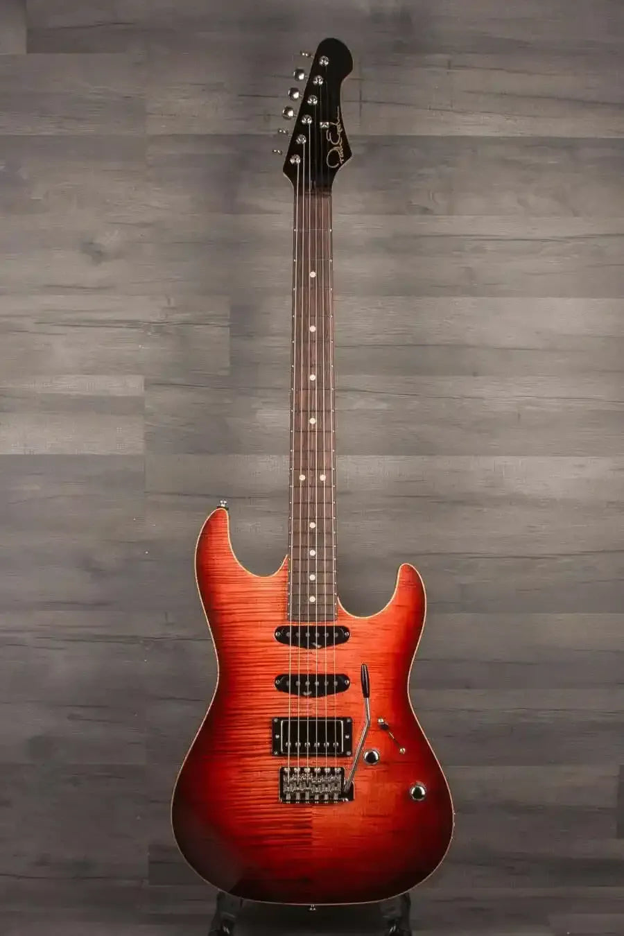 Patrick James Eggle '96 Contour Electric Guitar (#31141) - Berry Burst, HSS Pickup Configuration