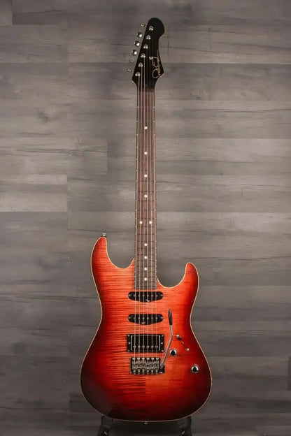 Patrick James Eggle '96 Contour Electric Guitar (#31141) - Berry Burst, HSS Pickup Configuration