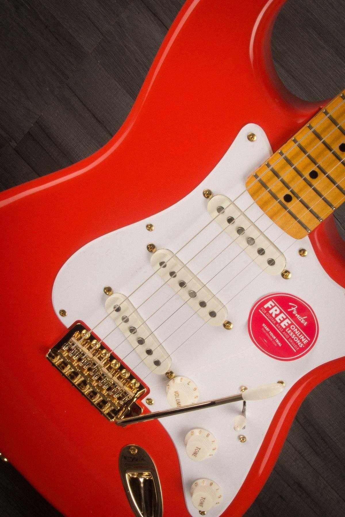 Squier FSR Classic Vibe 50s Stratocaster Fiesta Red Gold Hardware