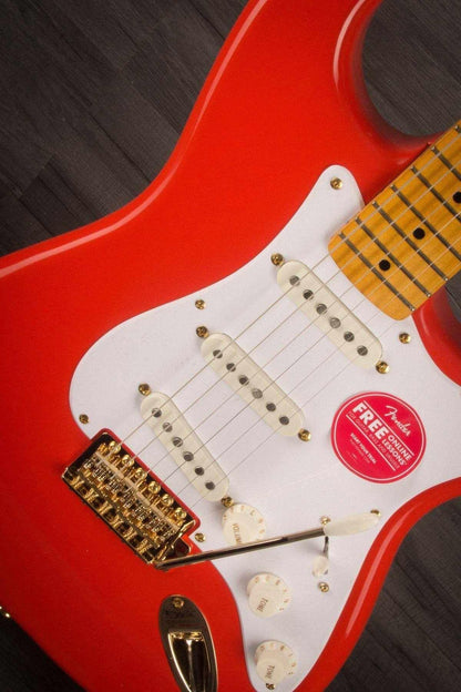 Squier FSR Classic Vibe 50s Stratocaster Fiesta Red Gold Hardware