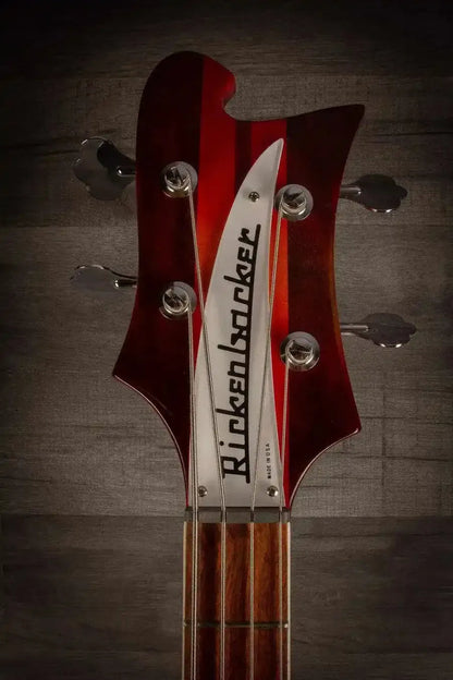 Rickenbacker 4005XC Bass Guitar, 90th Anniversary Ltd Edition, Amber FireGlo, Semi-Hollow Maple Body