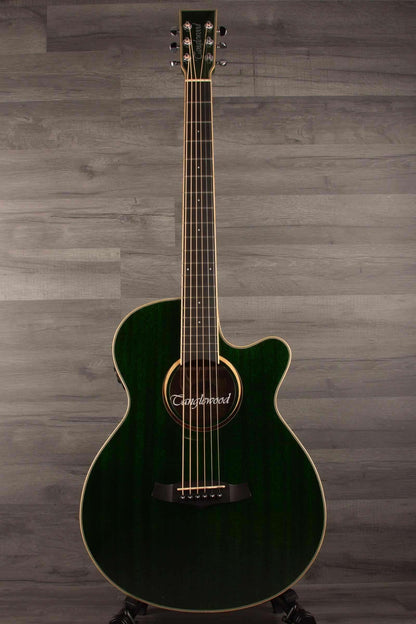 Tanglewood TW4CEFG Winterleaf Green Gloss Acoustic Guitar - Premium Quality and Unique Design
