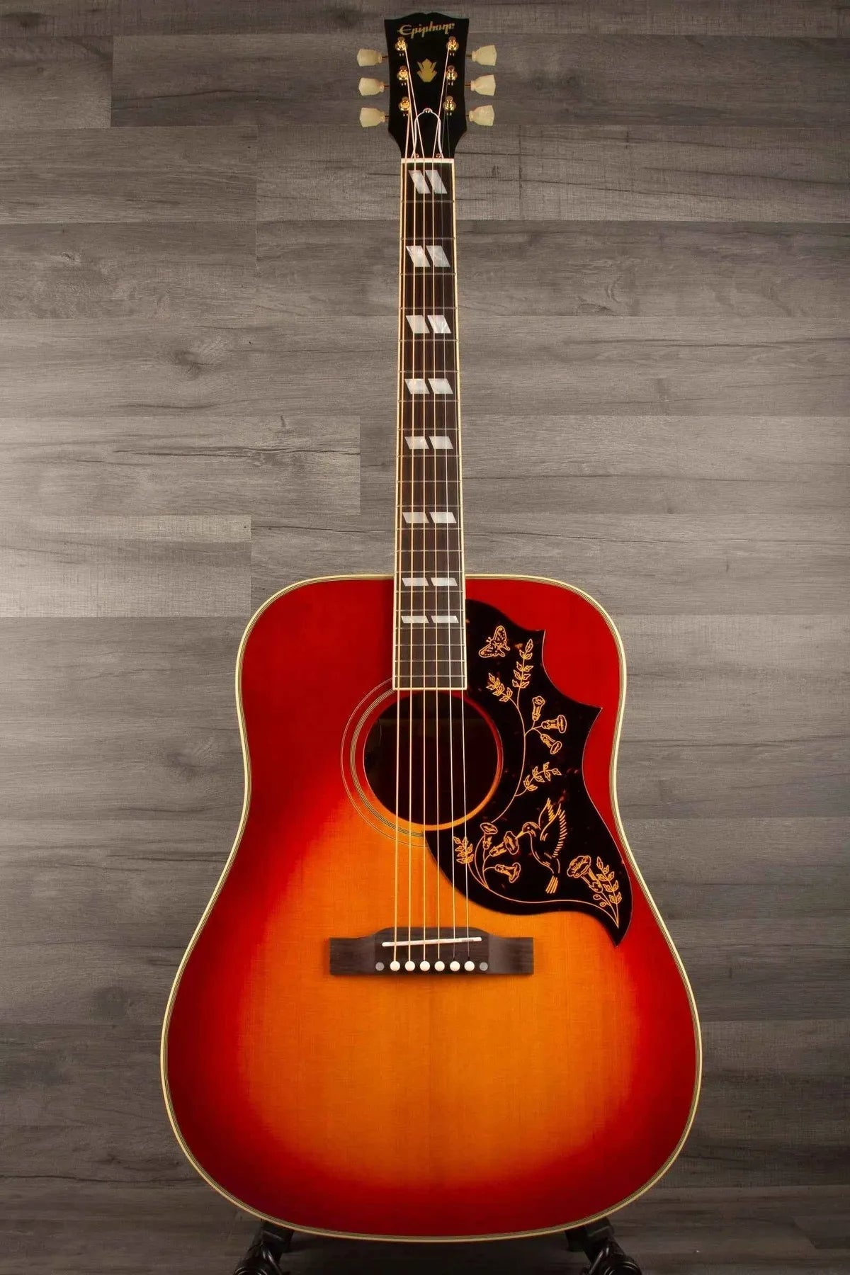 Epiphone Inspire By Gibson 1960 Hummingbird Reissue, Heritage Cherry Sunburst