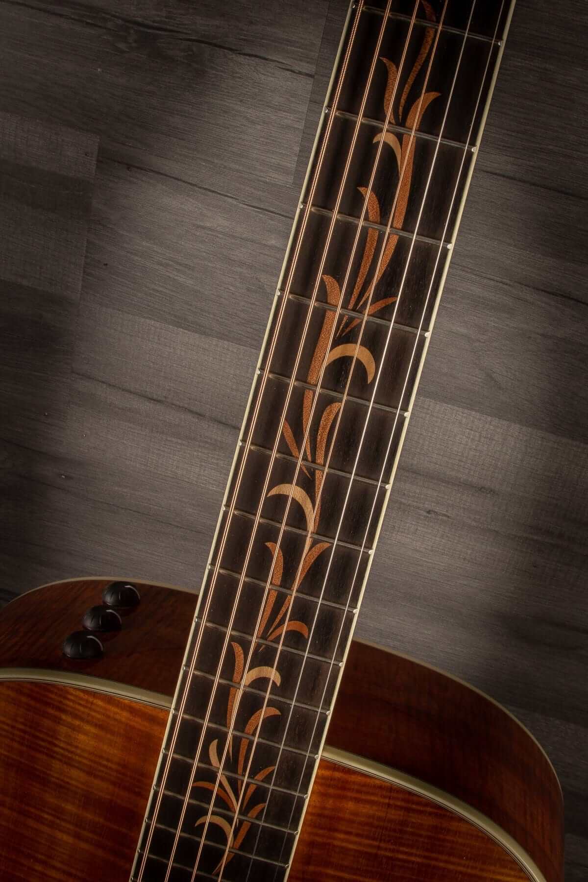 USED - 2018 Taylor Custom TF Grand Concert 12-Fret AA Koa Natural S#1102288095