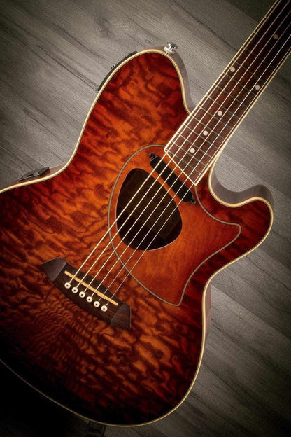 USED - Ibanez TCM50E Vintage Brown Sunburst