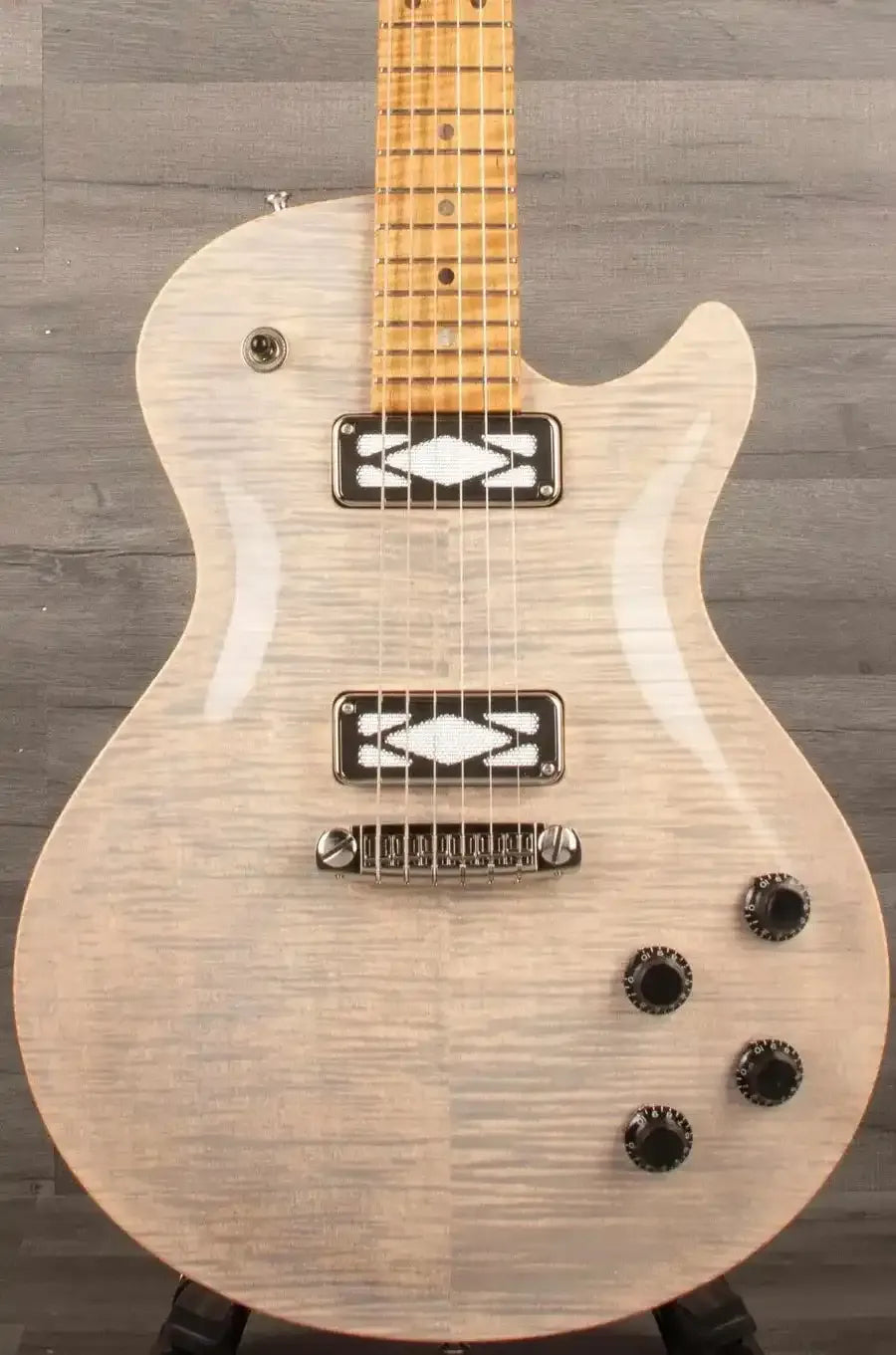 Patrick James Eggle Macon Carved Top SC Electric Guitar (#31116) - Roasted Maple Neck, P90 Deco Pickups
