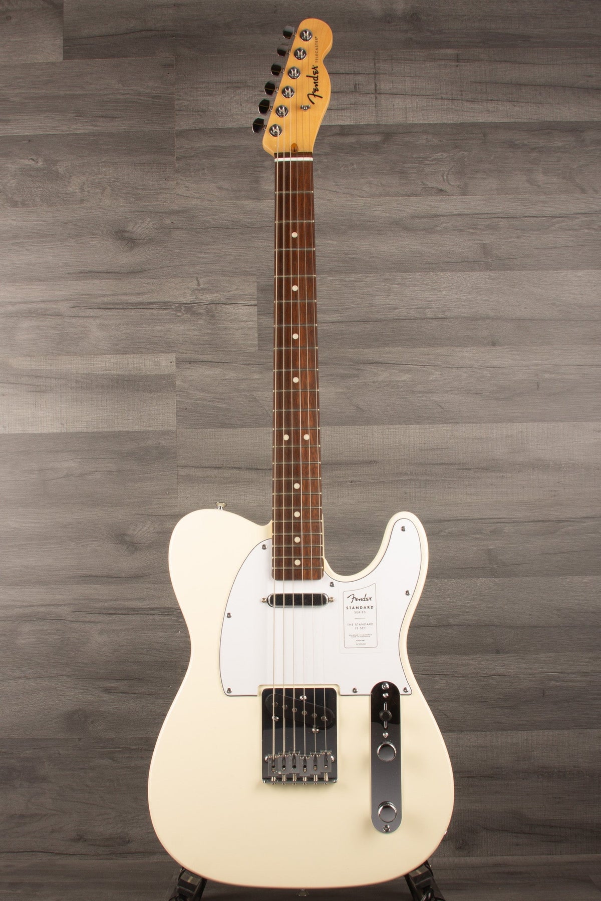 Fender Standard Telecaster Olympic White with Laurel Fingerboard and White Pickguard