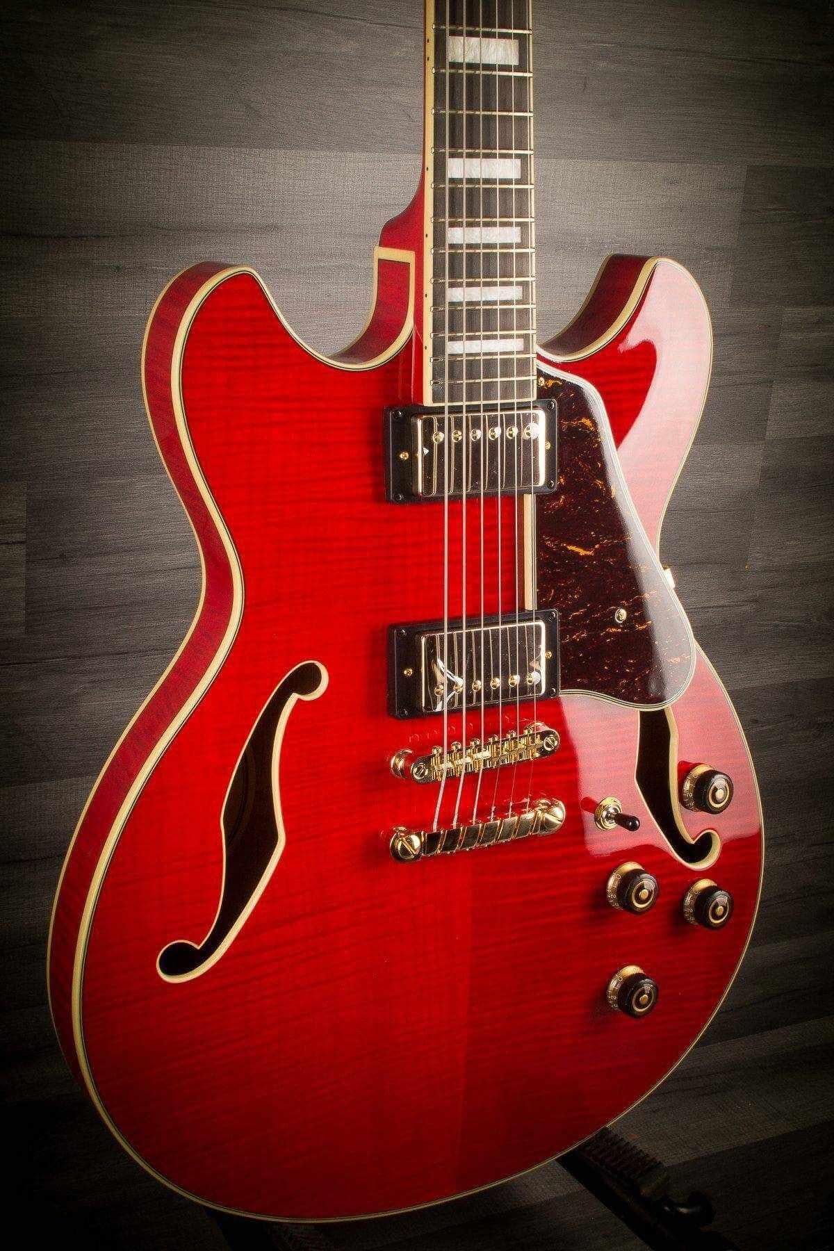 USED - banez Artcore AS93FM-TCD Expressionist in Trans Cherry Red