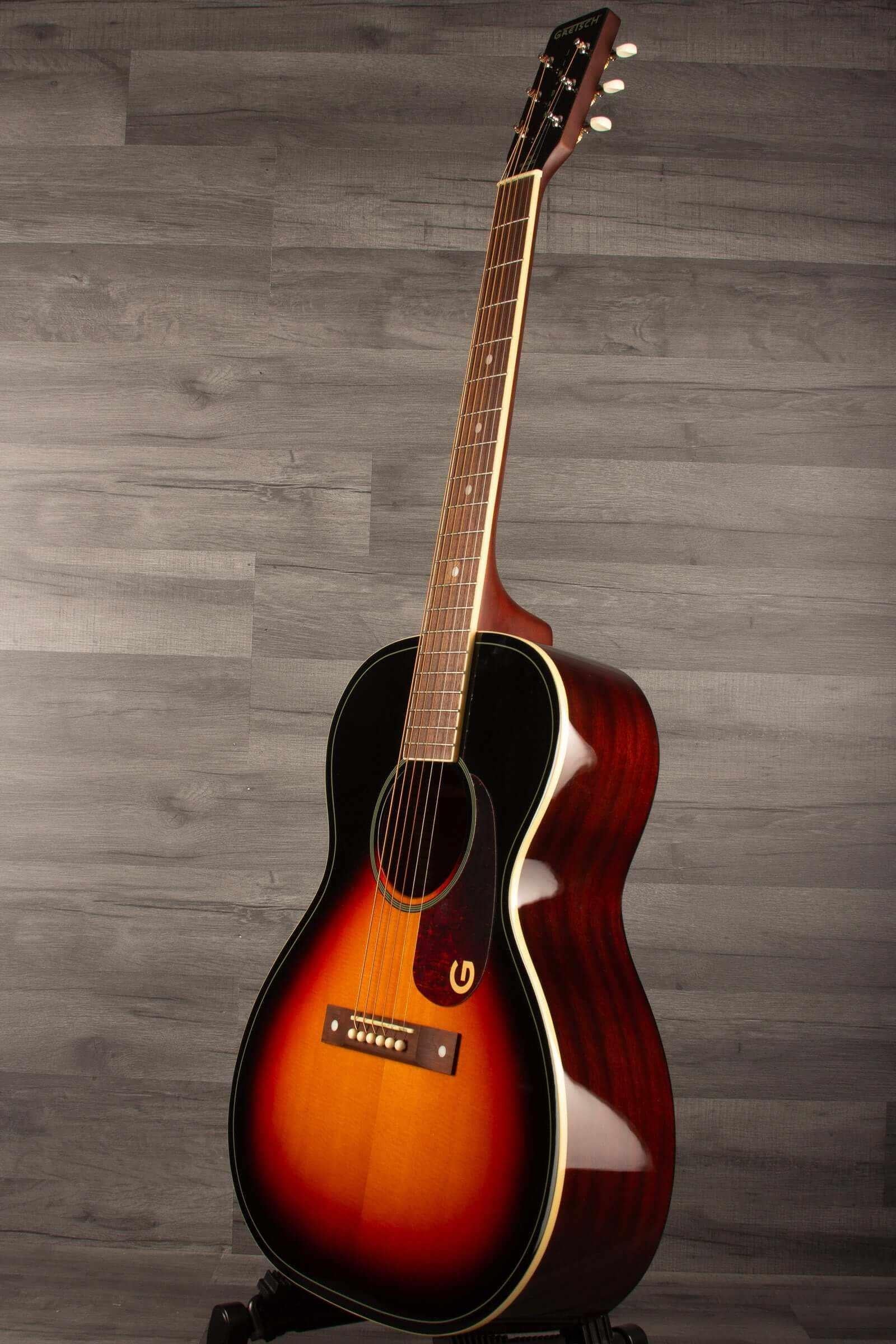 Gretsch Jim Dandy™ Concert LTD, Solid Top, Walnut Fingerboard, Heritage Burst