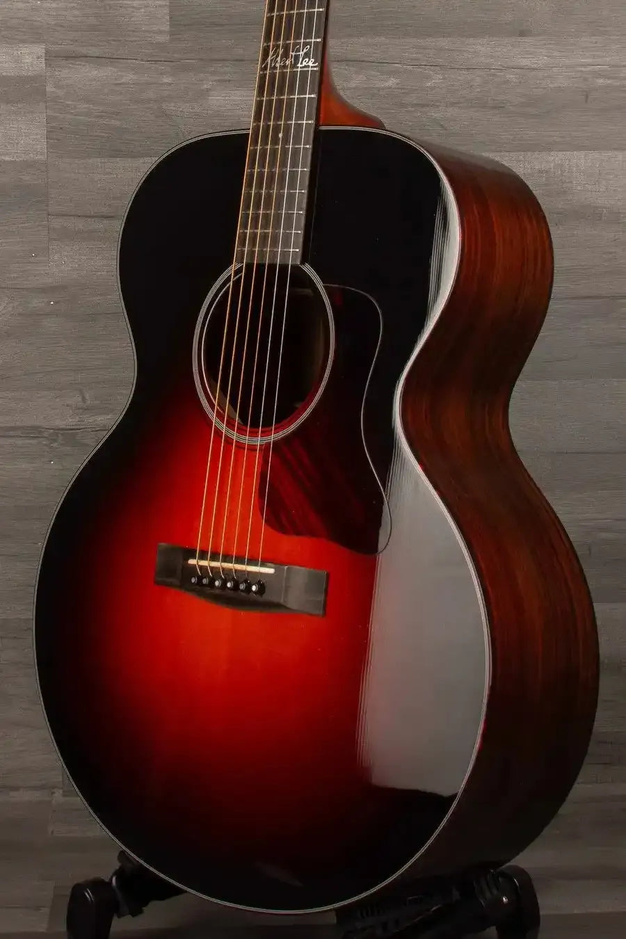 USED Huss & Dalton Albert Lee MJ Acoustic Guitar (#4) - Sunburst Finish, Fire Stripe Pickguard, Original Tweed Case