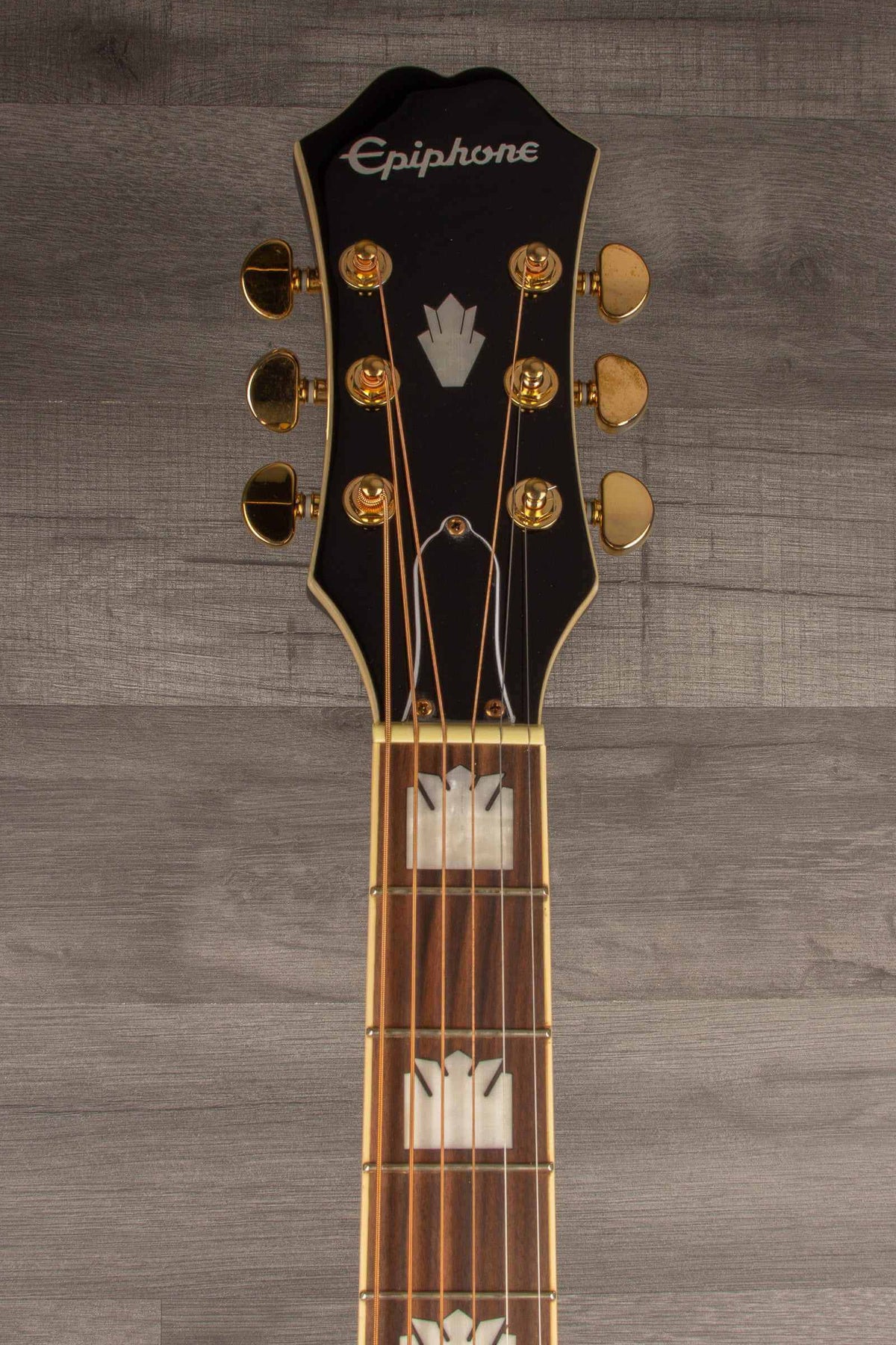 Epiphone J200 EC Studio Solid Top, Fishman Sonitone - Black, Acoustic Guitar