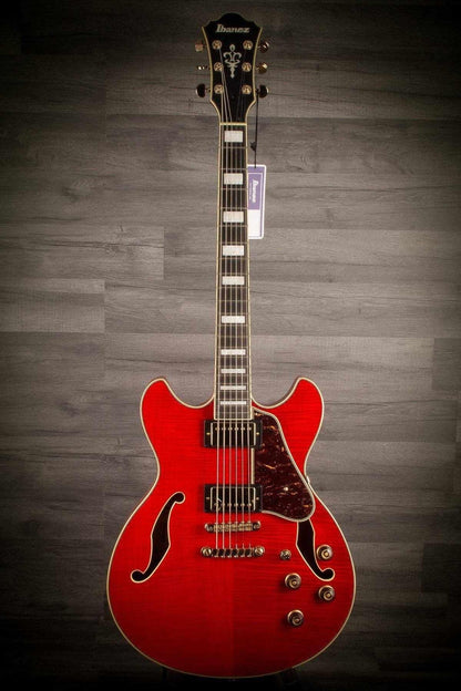 USED - banez Artcore AS93FM-TCD Expressionist in Trans Cherry Red