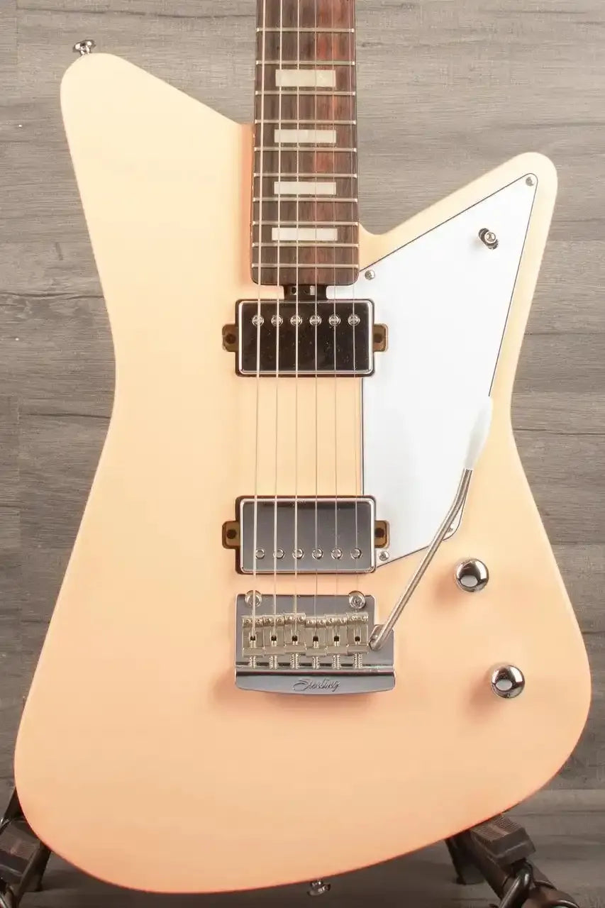 USED Sterling Mariposa Pink Guitar with Walnut Neck - Premium Quality Used Sterling Mariposa Guitar