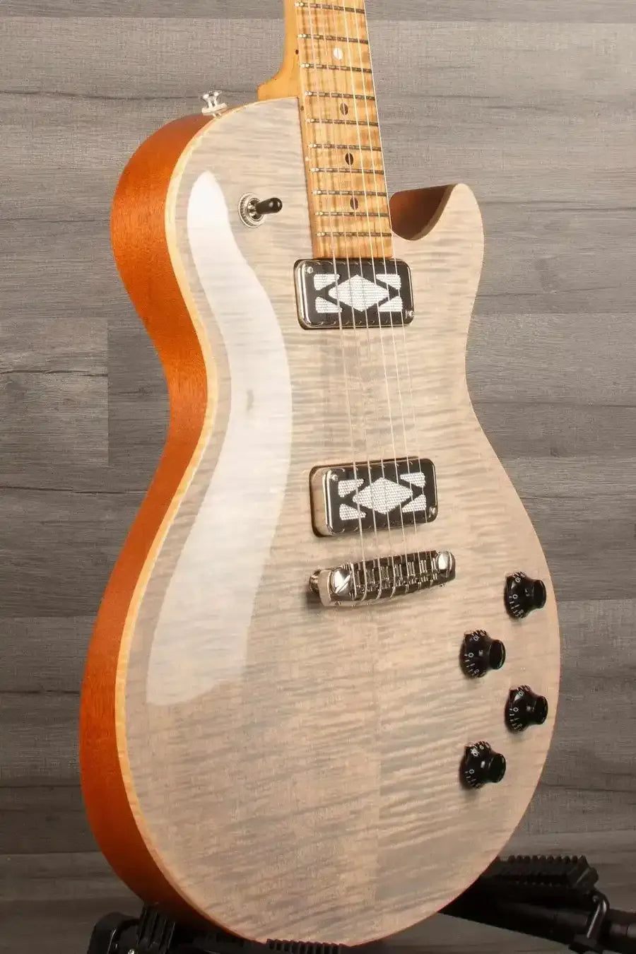 Patrick James Eggle Macon Carved Top SC Electric Guitar (#31116) - Roasted Maple Neck, P90 Deco Pickups