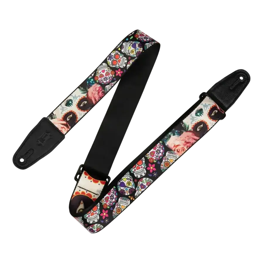Levy's Calaca series Guitar Strap - Eyes